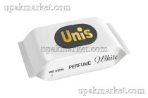 Салфетки влажные Unis антибактериальные Perfume White 