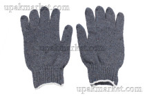 Перчатки рабочие защитные трикотажные без ПВХ покрытия Протектор, серые 
