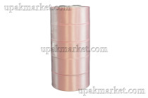 Лента 4 см Атласная Светло-розовая 22 м (5 бабин)