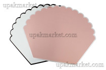 Пленка 54х45 матовая веер. белый и розовый (4уп\10л)