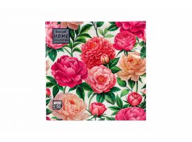 Салфетки 33х33 трехслойные "Любимые пионы" 20шт Art Bouquet