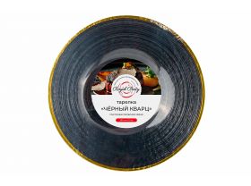 Тарелка пластиковая 225мм с каемочкой "Зебра" Royal Party /40уп х 6шт/ — UPAKMARKET