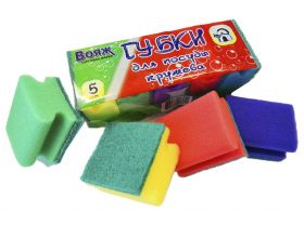 Губка для посуды 110х70х38мм  "ТОР 10" ВОЯЖ — UPAKMARKET
