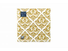 Салфетки трехслойные Art Bouquet Барокко узор классика 16 шт — UPAKMARKET