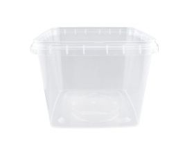 Банка с крышкой 1л прозрачная /125х185х63/ прямоугольная БП — UPAKMARKET