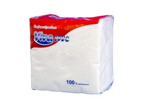 Салфетки 24х24 100л белая СТАНДАРТ — UPAKMARKET