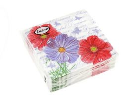 Салфетки 25х25 "Космея" 1 сл. 40л ДЕСНА
