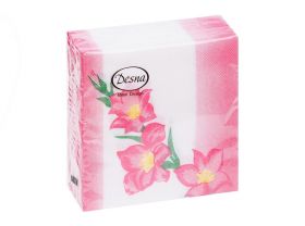 Салфетки 25х25 "Гладиолус" 1 сл. 40л ДЕСНА