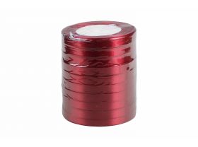 Лента 1 см Атласная Белая 22 м (10 бабин) — UPAKMARKET