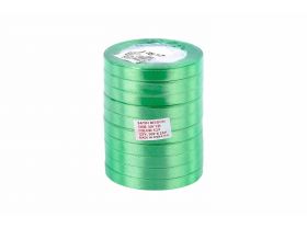 Лента 1 см Атласная Белая 22 м (10 бабин) — UPAKMARKET