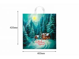Пакет с петелевой ручкой 40х42 "Искушение" 45мкм Интерпак /20уп х 25шт/ — UPAKMARKET