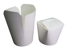 Короб бумажный China Pack /d верх-98,h-95/ Белый 500мл — UPAKMARKET