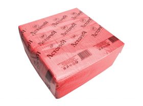 Салфетки 24х24 1 сл. 400л Интенсив красные АсториЯ