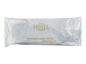 Саше бритвенный набор флопак (станок крем 8г) серия Hotel — UPAKMARKET
