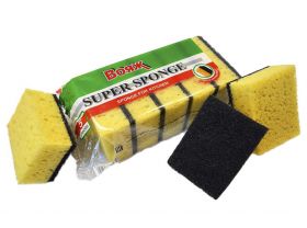 Губка для посуды 90х63х33мм "Super sponge- 5" ВОЯЖ