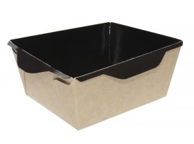 Салатник OCTOBOX 500 ДНО ЧЕРНЫЙ BLACK WOOD 187(140)х147(100)х45 OSQ (OCQ, OCIQ, ОСК, ОЭСКЬЮ, ОСИКЬЮ) — UPAKMARKET