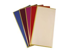 Пленка матовая белая и розовая, серебряный кант /20л/ — UPAKMARKET