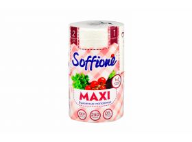 Полотенца бумажные 2-х слойные Maхi V2 Белые 27,5 м (18 шт) SOFFIONE