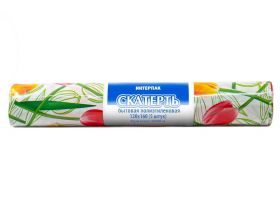 Скатерти 120х800 "Гортензия" (в рулоне 5 штук) ИНТЕРПАК — UPAKMARKET