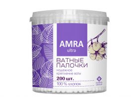 Ватные палочки 200шт АМРА Бумфа — UPAKMARKET