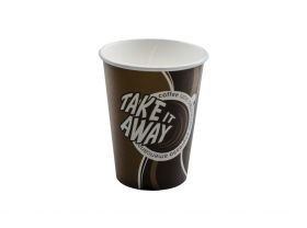 Стакан бумажный 350мл 90мм Кофе take away 50 шт*20 уп (1000 шт) Л-ПАК
