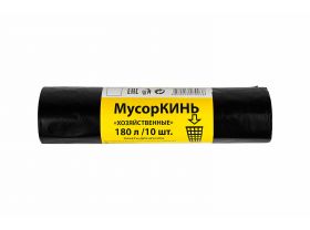 Пакет для строительного мусора 180л ПВД (10шт в рулоне) 70мкм 88х110см МусорКИНЬ — UPAKMARKET
