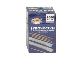 Зубочистки в индивидуальной полиэтиленовой упаковке 500шт с ментолом LINGER — UPAKMARKET