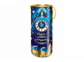НГ Туба 1500гр НОВОГОДНИЕ ВИТРАЖИ d12 х h34см — UPAKMARKET