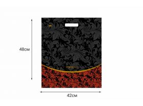 Пакет с вырубной ручкой 42х48 "Перфекто Аргантэ 2" Тико /6уп х 50шт/ — UPAKMARKET