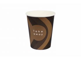 Стакан бумажный 250мл 80мм Кофе take away 50 шт*20уп (1000шт) Л-ПАК