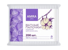 Ватные палочки 200шт АМРА Бумфа — UPAKMARKET