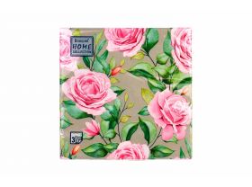 Салфетки 33х33 трехслойные Art Bouquet Очаровательные розы  20 шт
