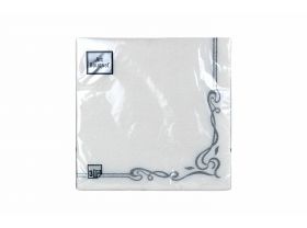 Салфетки трехслойные Art Bouquet Барокко узор классика 16 шт — UPAKMARKET