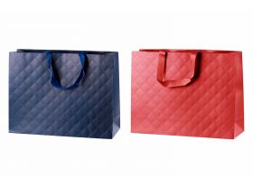 Пакет бумажный 40х50х15 Люкс с тиснением — UPAKMARKET
