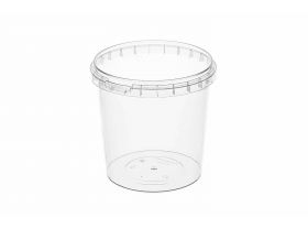 Банка с крышкой 1л прозрачная /125х185х63/ прямоугольная БП — UPAKMARKET