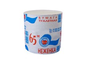 Туалетная бумага Неженка маленькая 65м