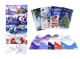 Конверт для денег в ассорт.НОВЫЙ ГОД МАТОВЫЕ /1уп х 100шт/ — UPAKMARKET