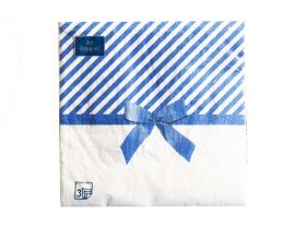 Салфетки 33х33 3 - слойн. Art Bouquet 20 шт Подарок синий