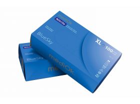 Перчатки нитриловые неопудр.смотр. MEDIOK XL /10х100шт/ (10) черничные — UPAKMARKET