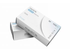 Перчатки нитриловые неопудр.смотр. MEDIOK М /10х100шт/ (10) черные плотные 4,0 гр (CARBON) — UPAKMARKET