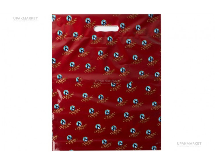 Пакет 40х50 Коньяк красный МП /10уп х 25шт/ — UPAKMARKET