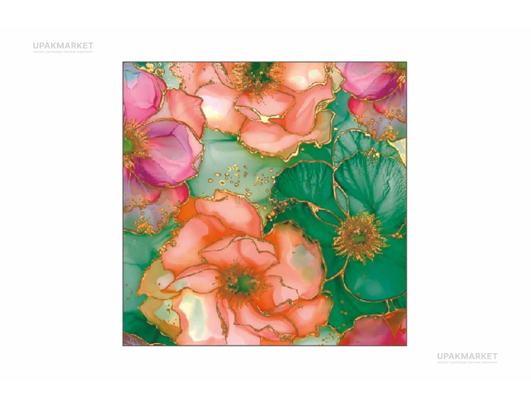 Салфетки 33х33 3-х слойные "Мираж" 20 листов, GrandPero Deluxe — UPAKMARKET