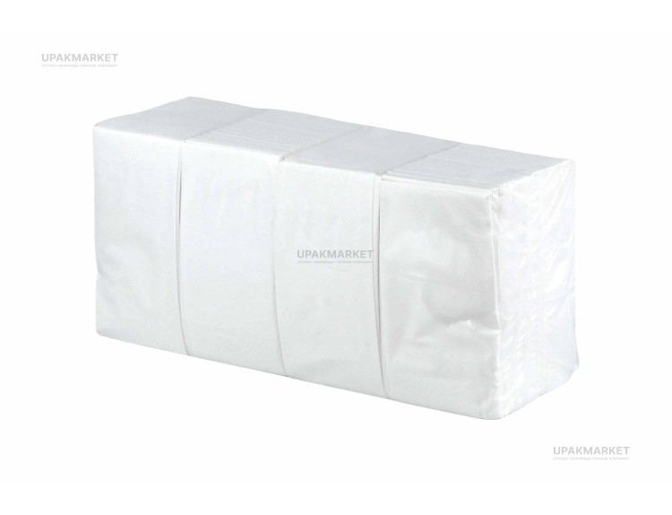Салфетки 2 слоя 33х33 PLUSHE Premium Professional 1/8 сложение 200штук в упаковке — UPAKMARKET