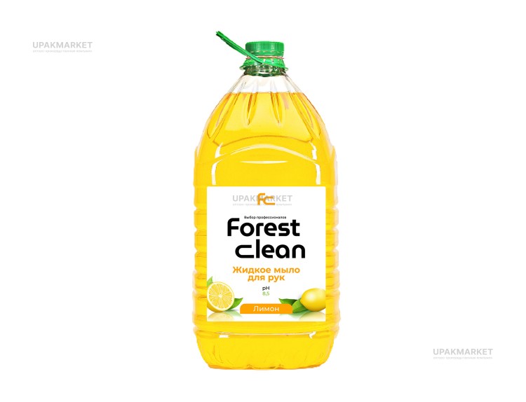 Жидкое мыло "Лимон" 5л ПЭТ Forest Clean ЧЗ — UPAKMARKET