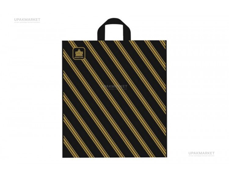 Пакет ПНД 44х40 "Золотая полоса NEW" 43мкм Тико /6уп х 50шт/ — UPAKMARKET