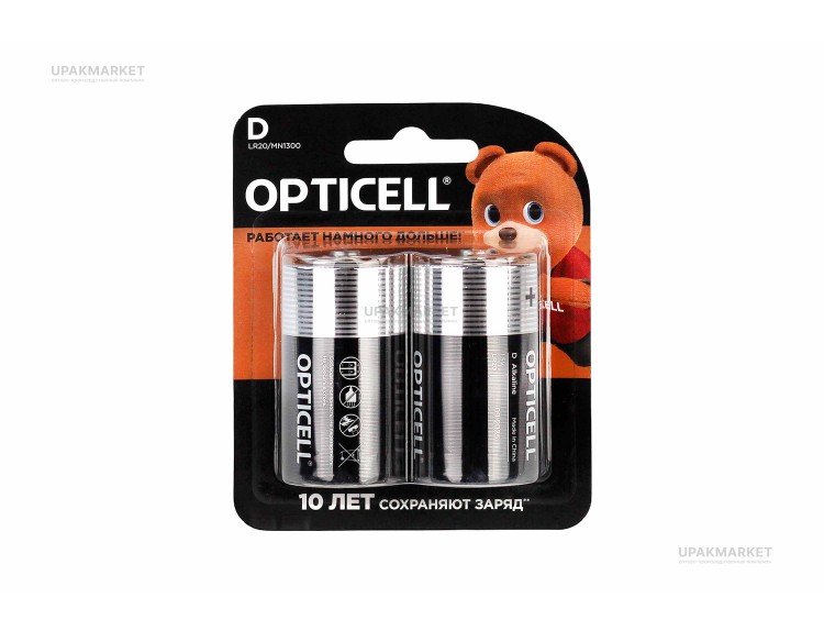 Батарейка OPTICELL LR20-2BL Basic D — UPAKMARKET