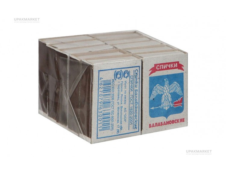 Спички Балабановские Ростов /100уп х 10шт/ — UPAKMARKET