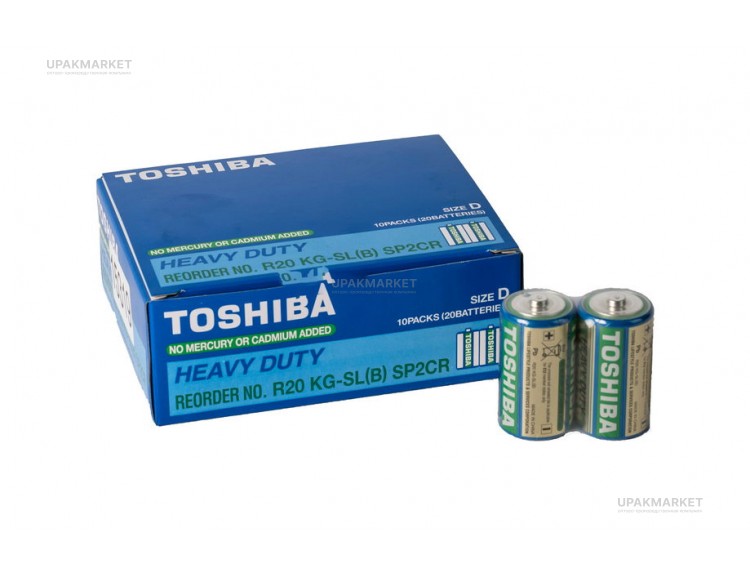 Батарейка R20 2SH TOSHIBA — UPAKMARKET