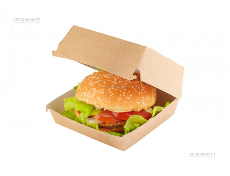 Короб под гамбургер BURGER  M 100x100х60 OSQ (OCQ, OCIQ, ОСК, ОЭСКЬЮ, ОСИКЬЮ) — UPAKMARKET