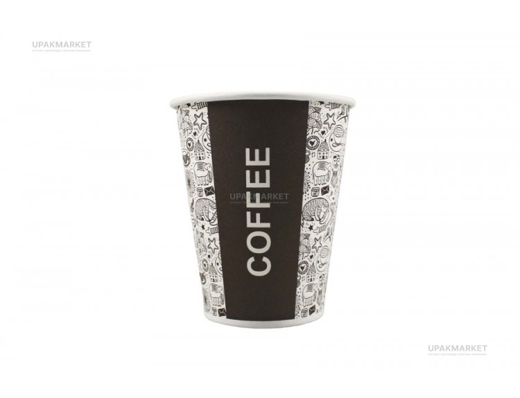 Стакан бумажный 0,165л 70мм ГН Кофе (COFFEE) Л-ПАК  50 шт*40уп (2000шт) — UPAKMARKET
